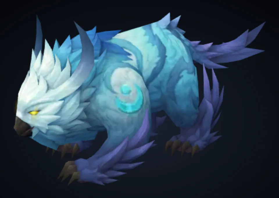 Forme d’ours, Bleu