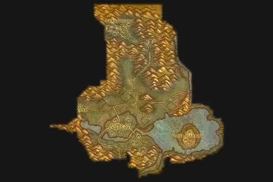 游戏中的西瘟疫之地地图