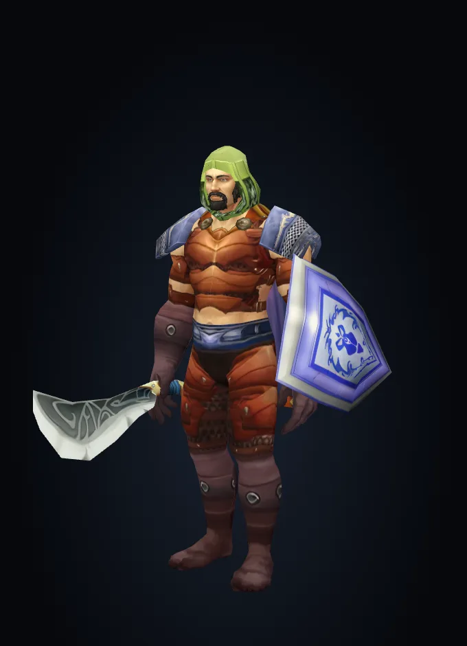 Human Warrior in the best level 20 gear, Alliance