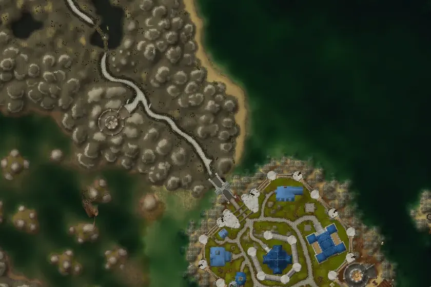 Marécage d'Âprefange vue d’en haut, sur la carte du monde