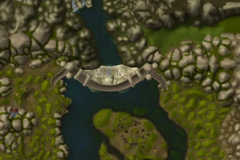 Loch Modan von oben, auf der Weltkarte
