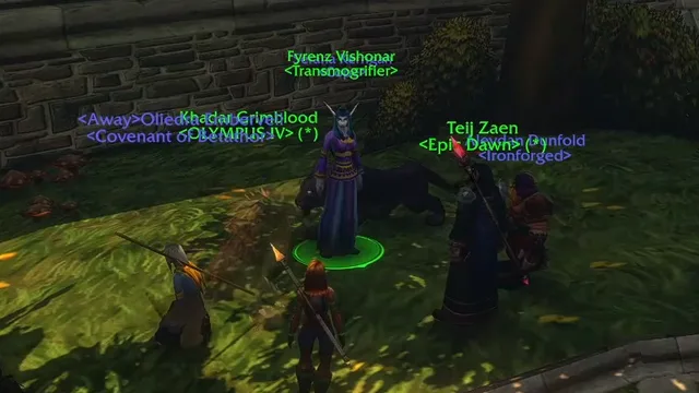Fyrenz Vishonar和玩家们在WoW Forever Beta的暴风城